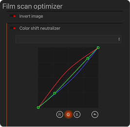 Scanned Film Optimization palette