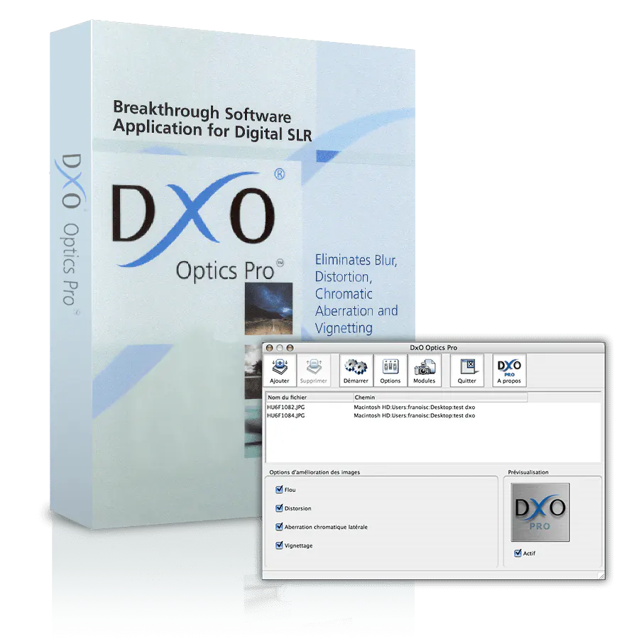 The revolution: DxO Optics Pro